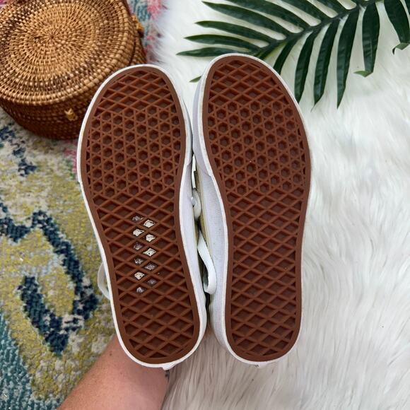 Vans Yellow / Green Lace Up Vintage Sunflower Floral Low Top Skater Sneaker 6 - Picture 9 of 10